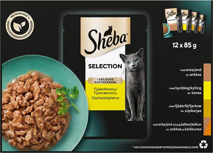Sheba Vådfoder i sovs m. fjerkræ