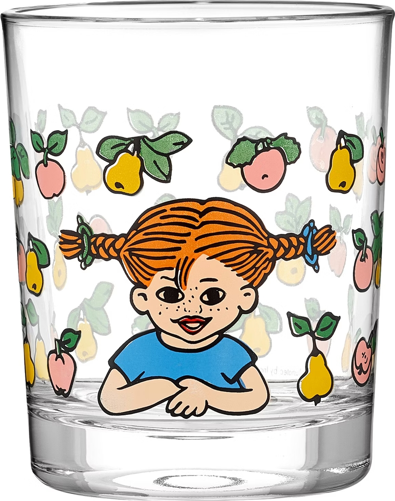 pippi drinking glass fruits 2dl