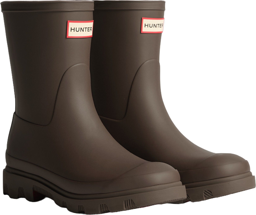 Hunter Downpour Short Boot Chocolate Brown