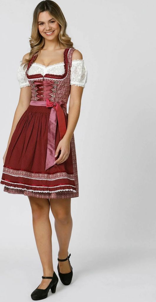 Stockerpoint Dirndl Kim Special Occasion Dress - Bordeaux