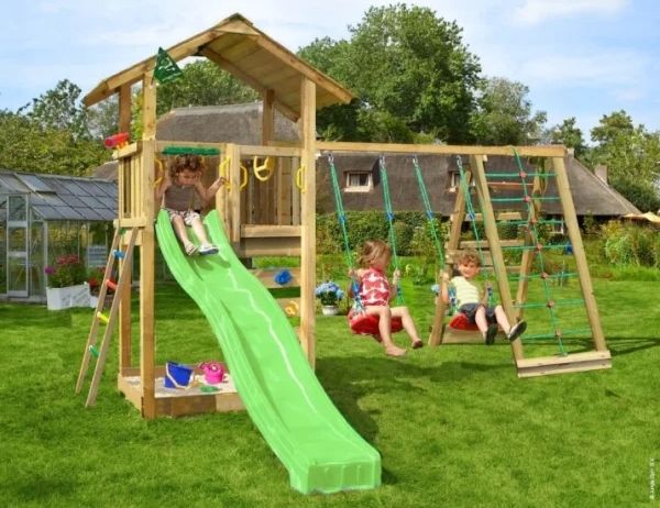 jungle gym sierra 2.1 legetårn m/climb & rutsjeb.