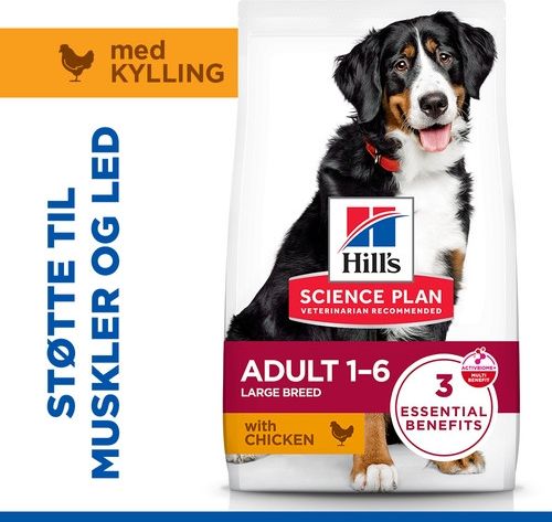hill's adult large med kylling hundefoder