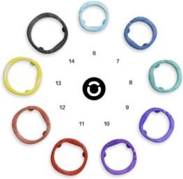 RingConn Smart Ring Gen 2 Sizing Kit Black