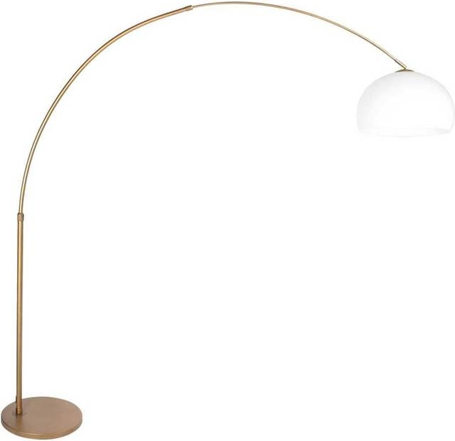 Steinhauer Stehlampe Sparkled Light Bronze Weiß Tischlampe