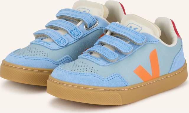 Veja V-90 Steel Fury Natural Sneakers - Blå
