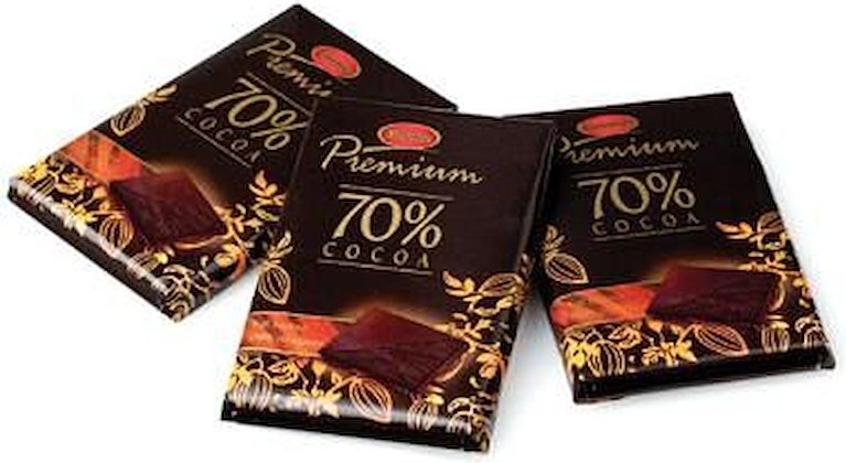 chokolade marabou premium 70% mørk 10g - (120 stk.)