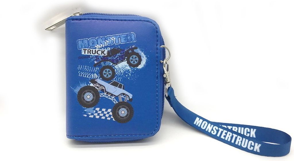 Tinka Pung med Lynlås - Monstertruck Blå
