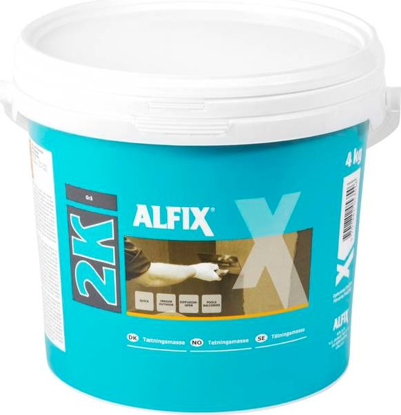 alfix 2k vådrumsmasse - 4 kg