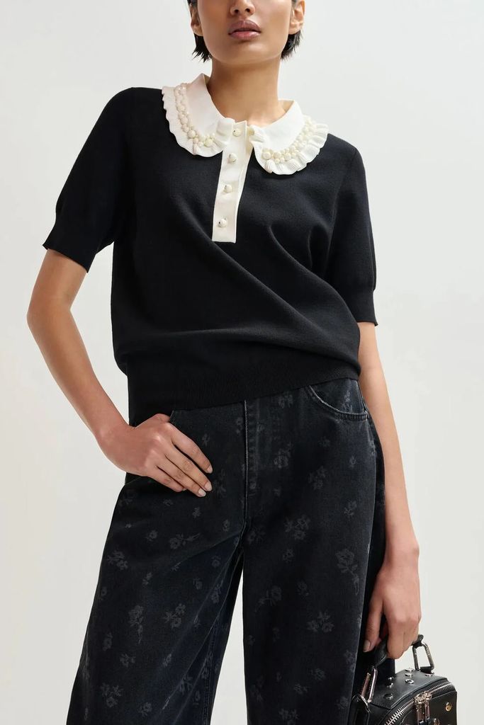 jewelry polotrøje - sort