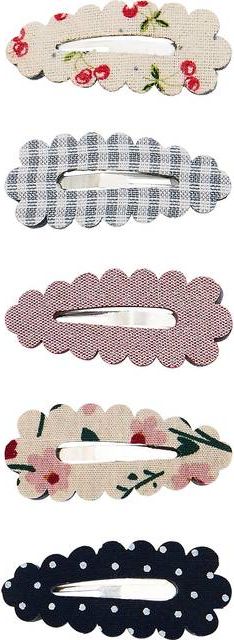 køb mimi & lula - 5 hårspænder - mini scalloped edge mon cheri