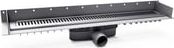 purus line sampak 1000, komplet afløbsrende, 50 mm, lav, vandret
