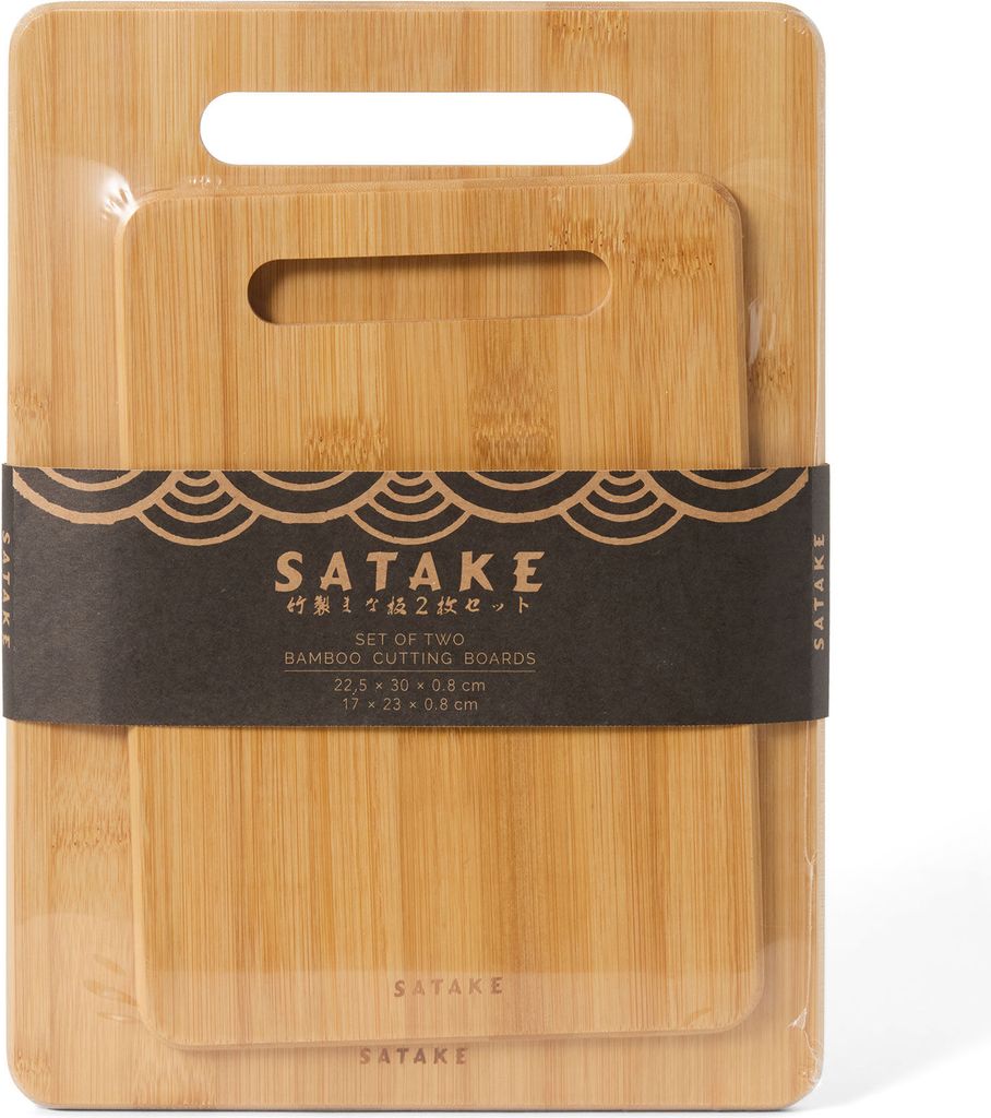 Satake Skärbräda 2-pack, bambu