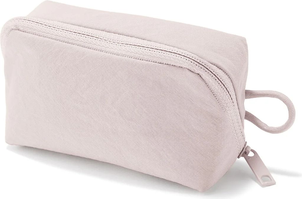 wrinkled nylon wide-opening pouch
