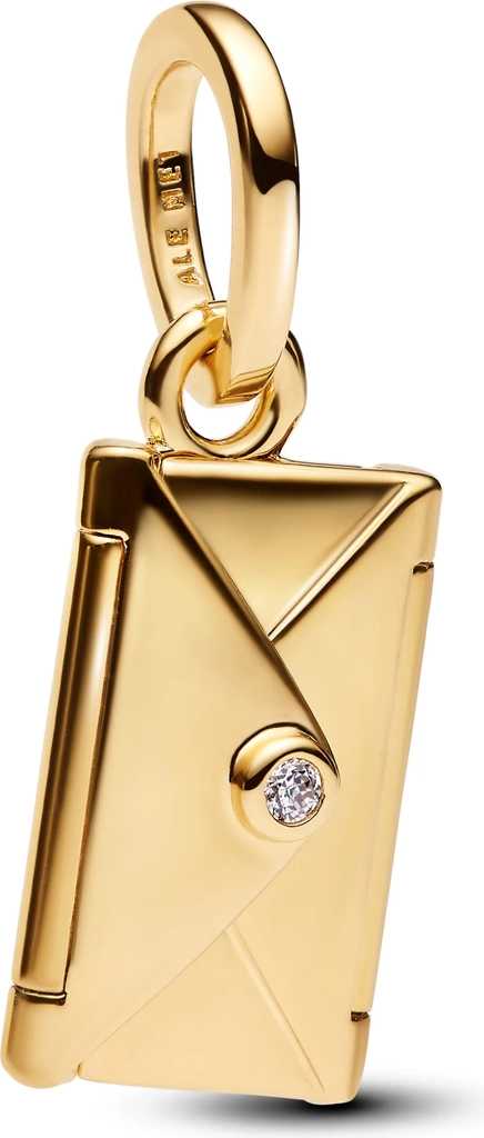 Pandora Engravable Openable Envelope Dangle Charm - Clear
