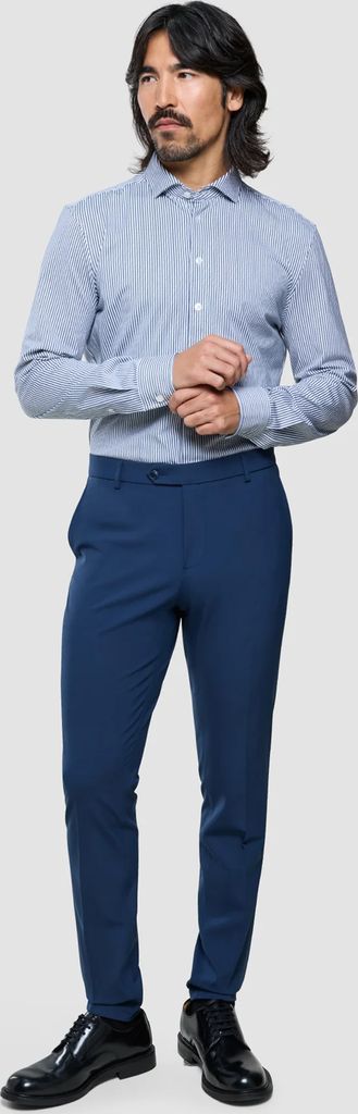 classic shirt marine herringbone regular