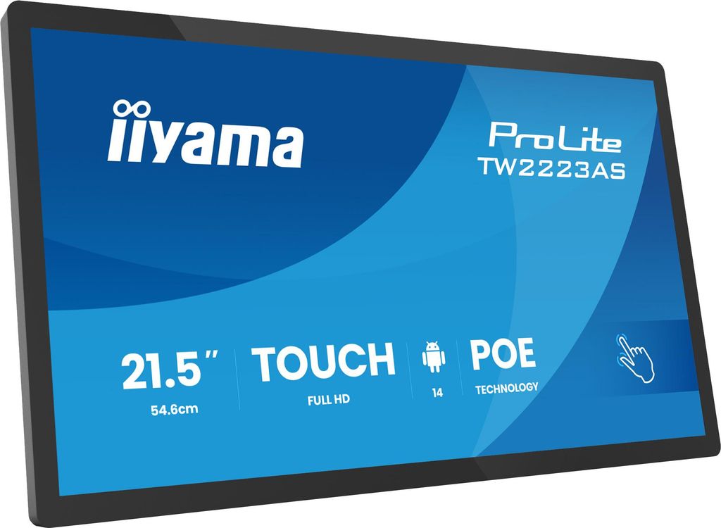 Iiyama TW2223AS-B3P Panel PC - 21.5", Android Octa-core 4GB RAM, 32GB (Bezel Free)
