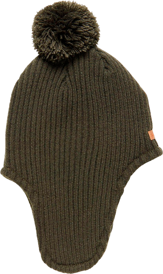 Hulabalu Pom Pom Børne Hue - Dark Army - Onesize