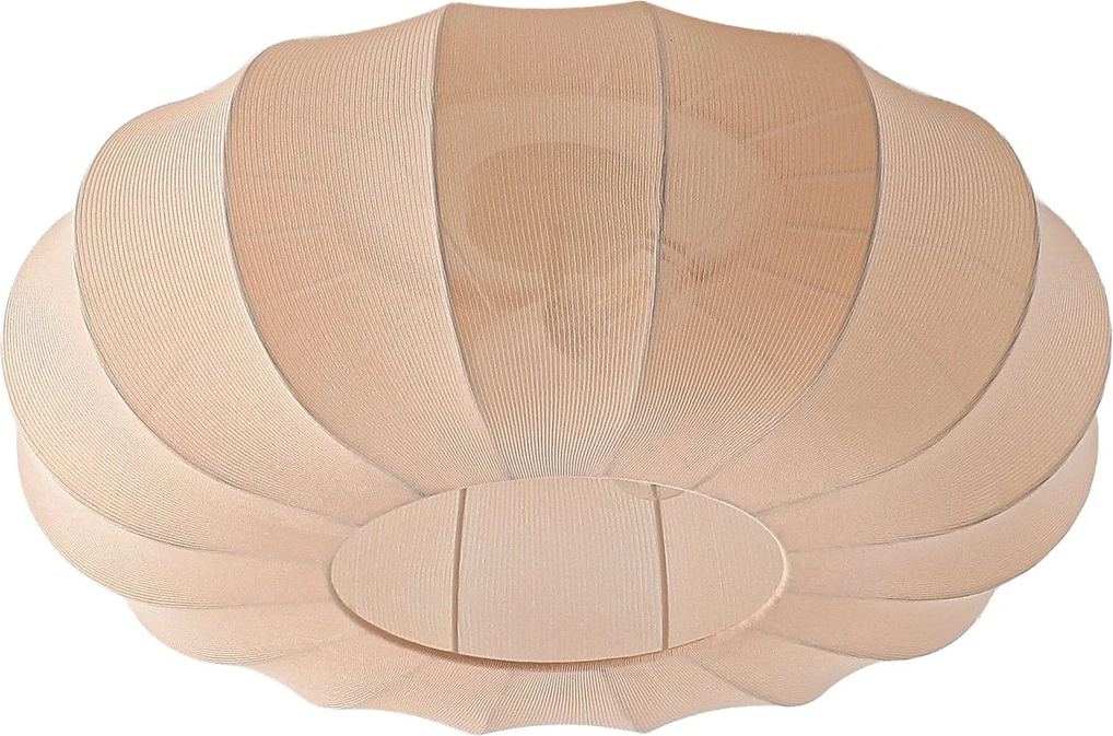 helin loftlampe, beige, ø 60 cm, tekstil, 3 x e27 - lindby