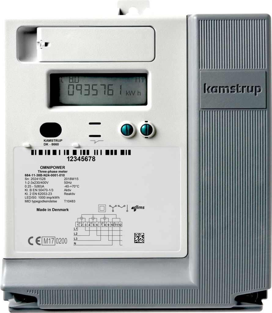 Kamstrup OMNIPOWER CT ELMÅLER, Wired M-BUS