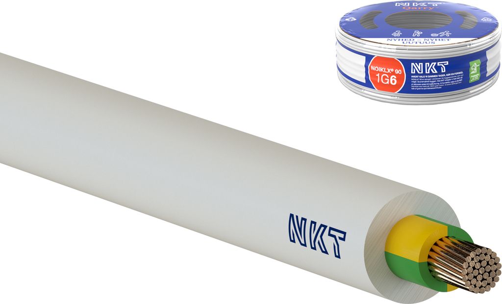 50 meter Installationskabel NOIKLX 90 Dca 7G1,5, Lysegrå, R50