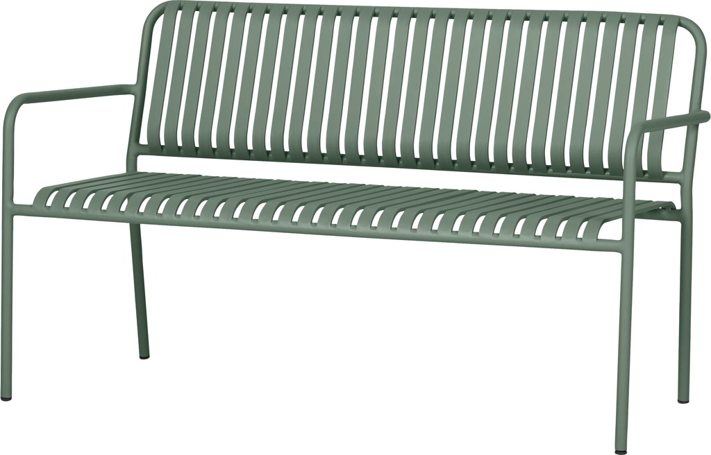 sunfun alva havebænk aluminium grøn 140 cm