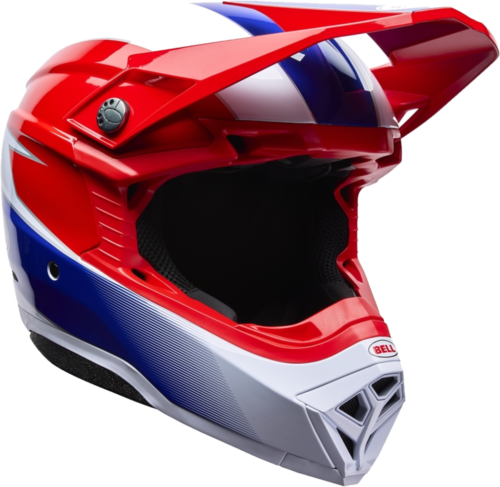 Bell Crosshjelm Moto-10 Mips - Falcon Rød/Hvid