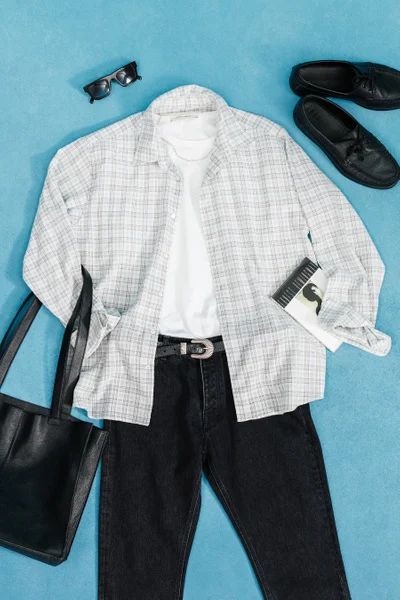 landon checked shirt