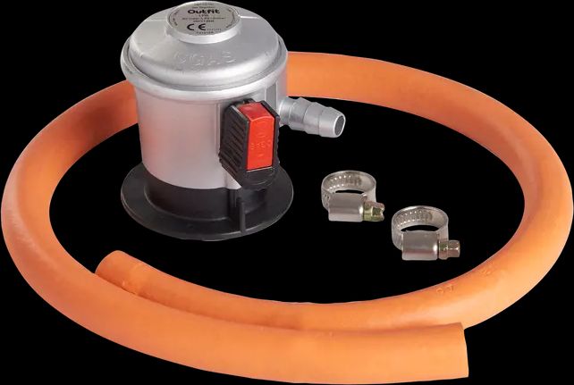 gasregulatorsæt m/gummislange og 2 spændebånd - grillexpert®