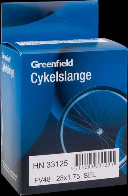greenfield cykelslange fv48 28 x 1,75 selvlap
