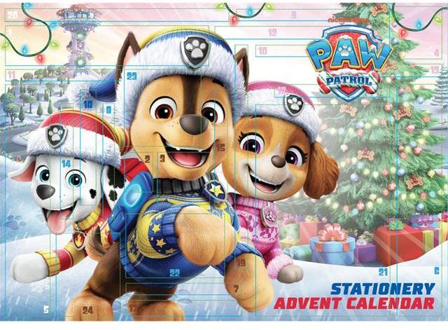 Paw Patrol Julekalender Skrivetilbehør