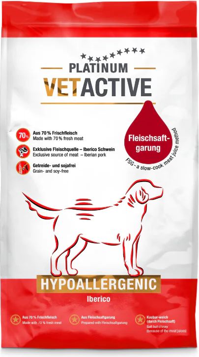 Platinum Vetactive Hypoallergenic Hundefoder 3x 5kg