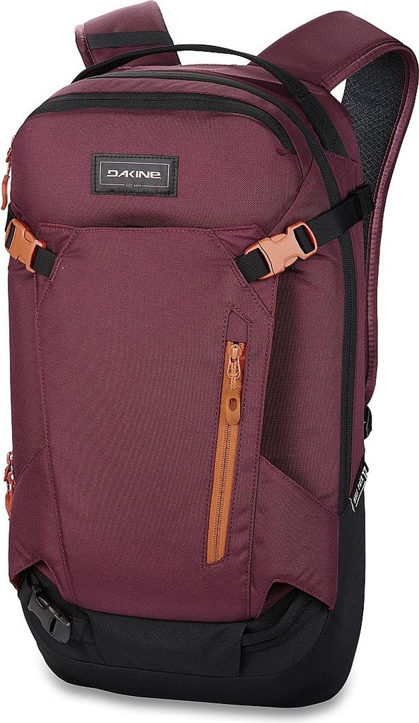 dakine heli pack 12l rygsæk + skibære - port red