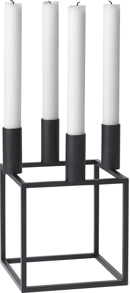 Audo Copenhagen Kubus 4 lysestage - Sort
