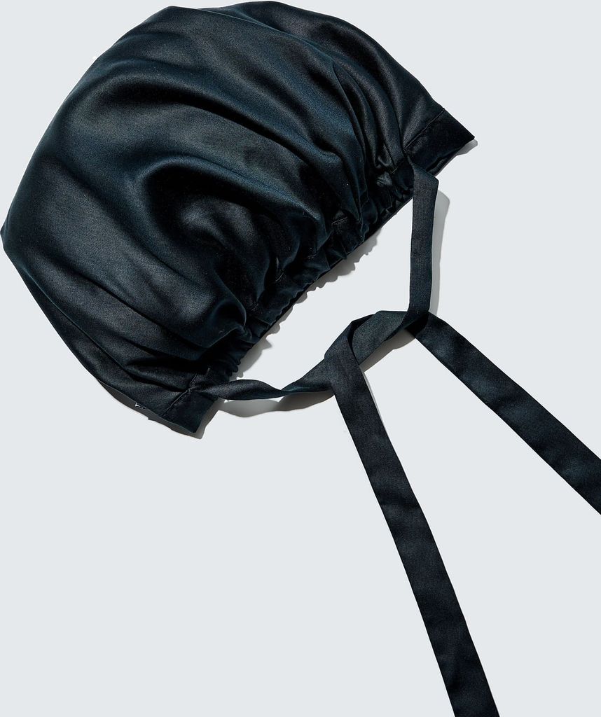 bamboo hair bonnet, jet black