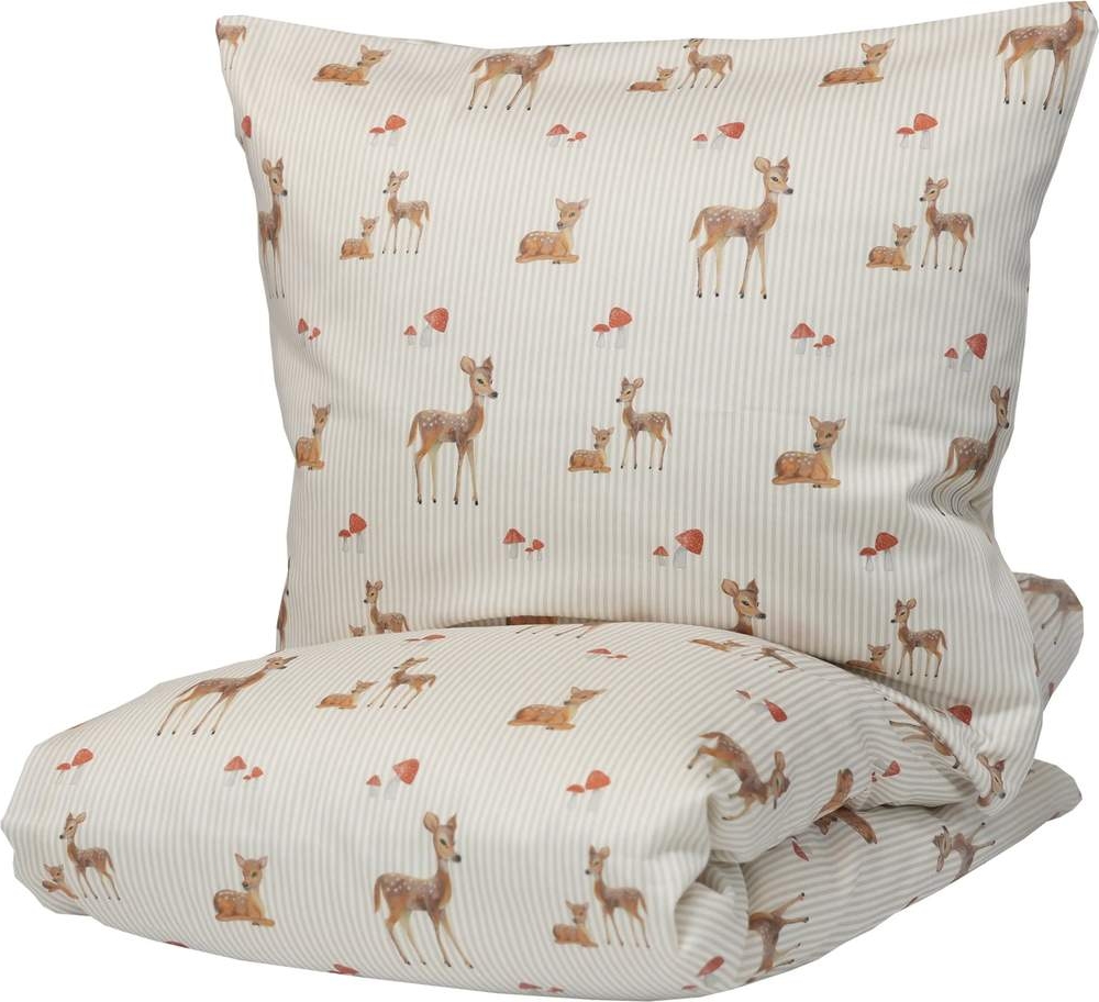 All By Voss Bambi Beige Juniorsengetøj 100x140 cm