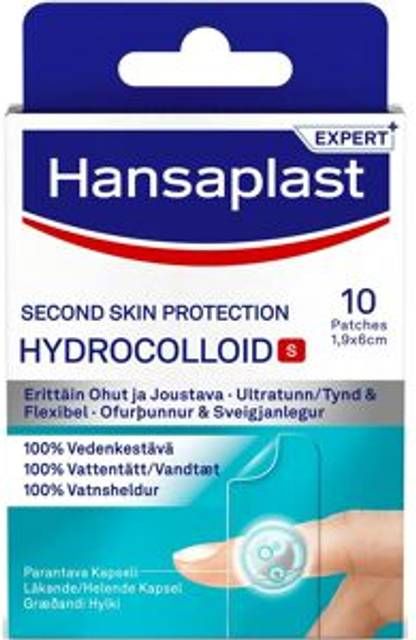 hansaplast hydrocolloid second skin s, 6 strips