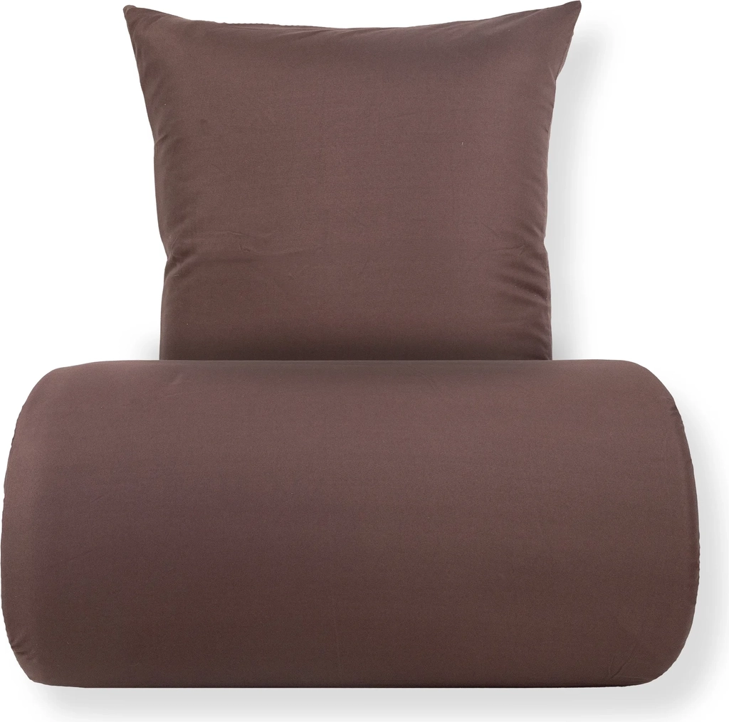 Dobbelt sengetøj 200x220 cm - Microfiber - Ensfarvet brun