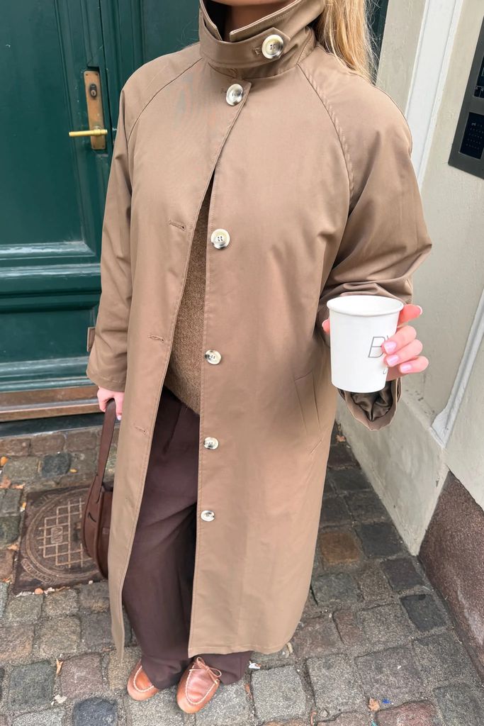 avaic trenchcoat - dark brown