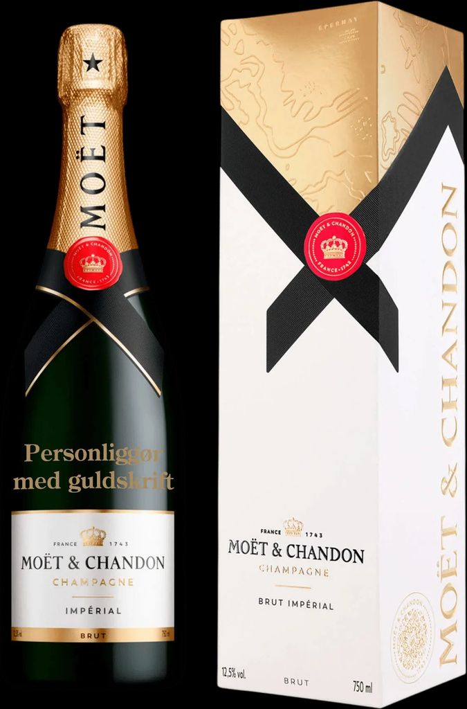 moët & chandon brut impérial nv 75 cl. med gaveæske