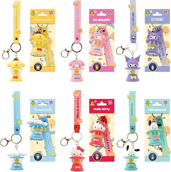 yume hello kitty lightup nøglering - flere varianter - assorteret