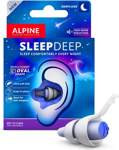 alpine sleepdeep ørepropper, str. m/l