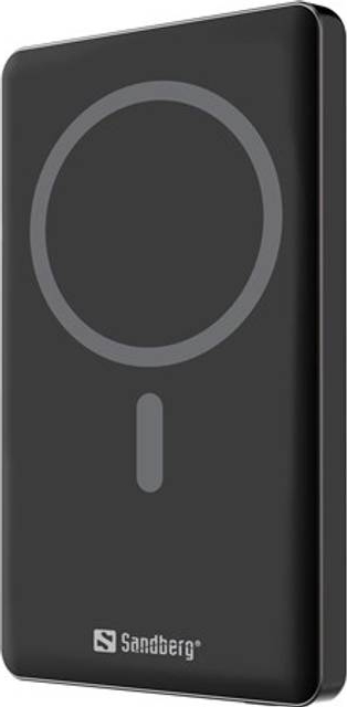 Sandberg Magnet Powerbank 5000 Saver Powerbank Sort