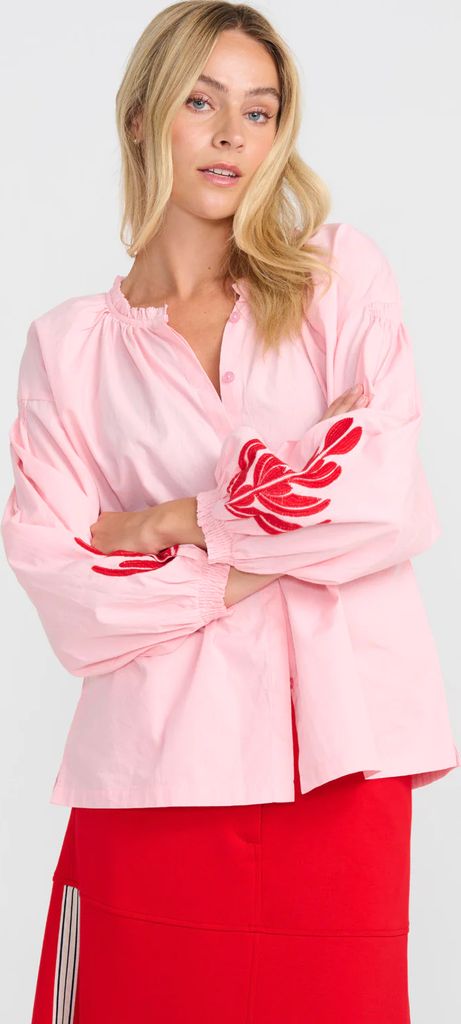 julle shirt - pink red