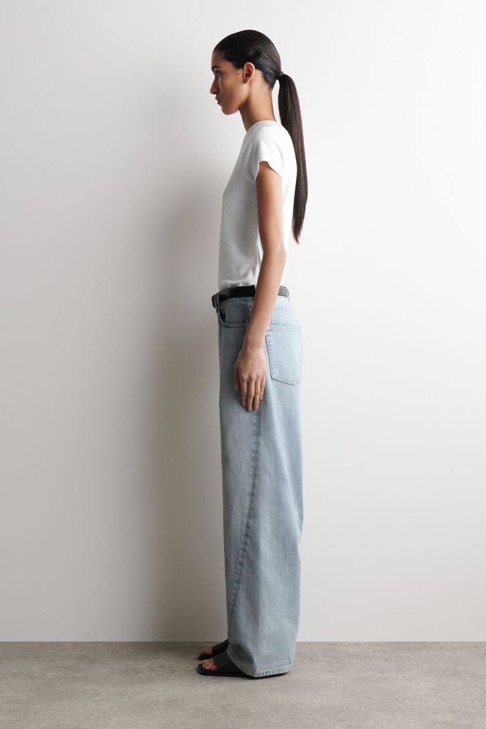 facade straight-leg jeans