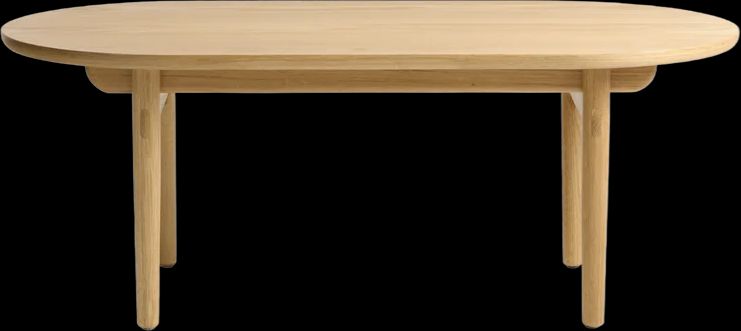 carno sofabord 70x130cm, naturlig egetræ