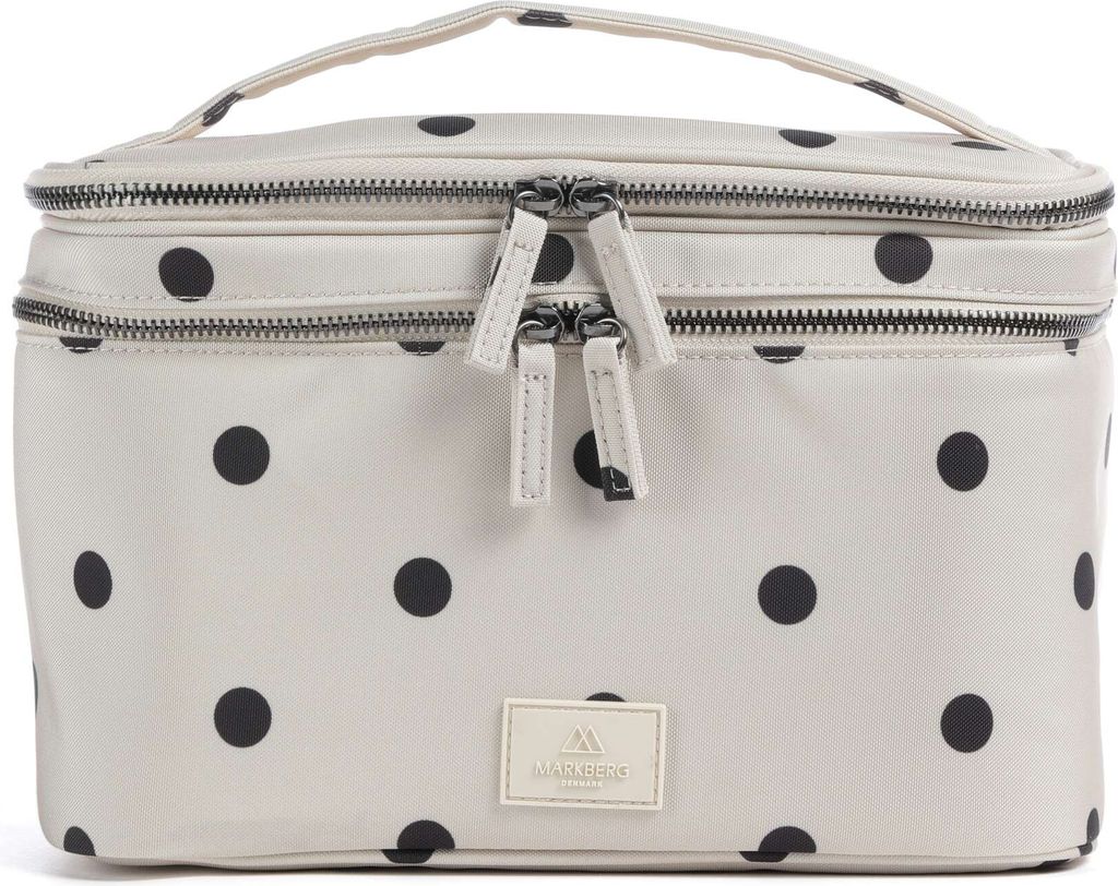     treasure toilettaske polka dot/creme 26 cm