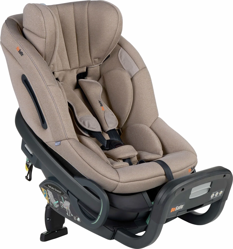 BeSafe Stretch Bilbarnstol Dark Sand Soft Breeze