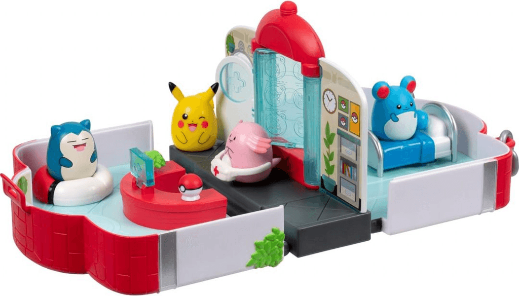 køb pokémon - squishalongs pokémon center playset fra jazwares