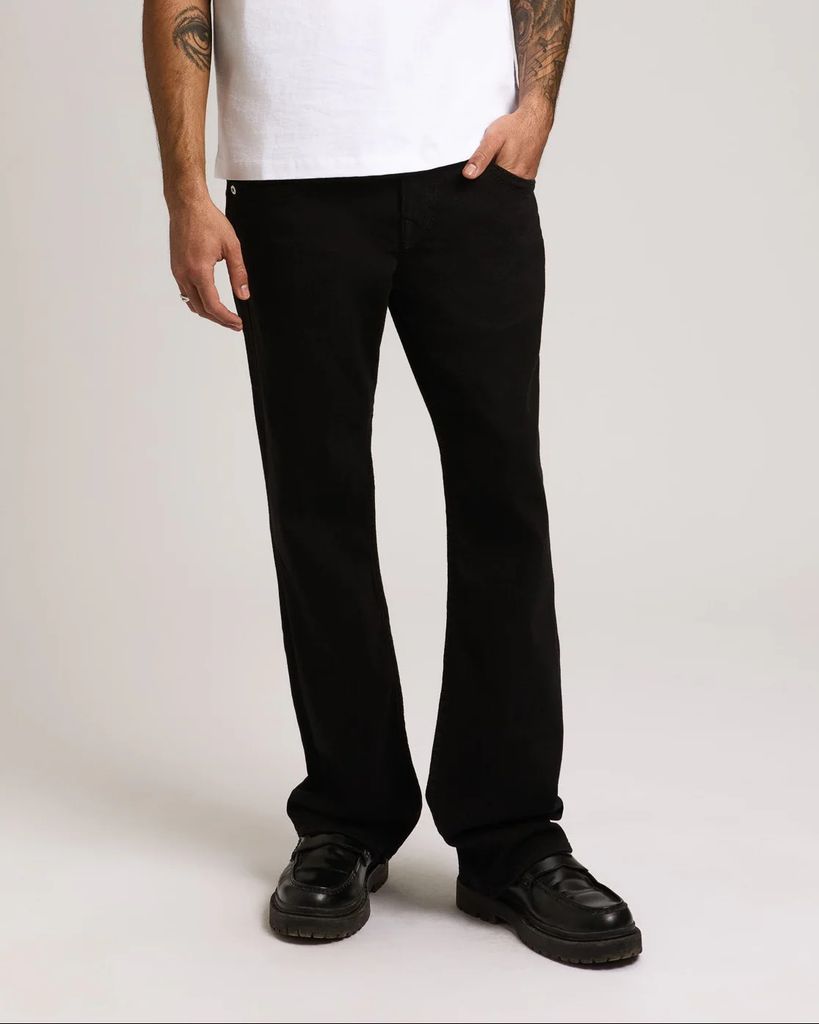 billy big t flap 34in - 2sb black rinse