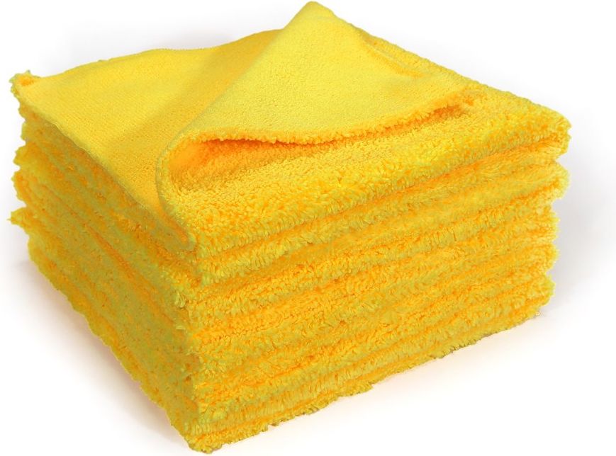 Maxshine Microfiberklud - 40x40cm, 380GSM, Gul - 5 stk